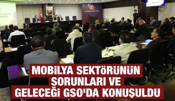 MOBİLYA SEKTÖRÜNÜN SORUNLARI VE GELECEĞİ GSO’DA KONUŞULDU