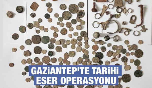 Gaziantep’te tarihi eser operasyonu