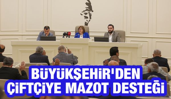 BÜYÜKŞEHİR’DEN ÇİFTÇİYE MAZOT DESTEĞİ 