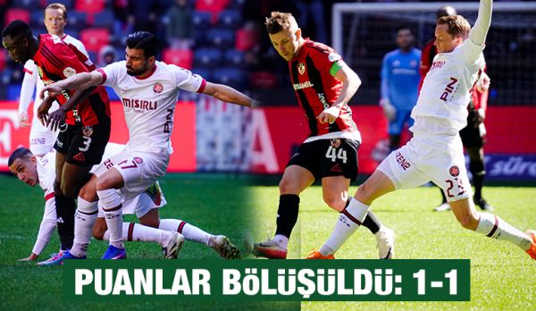 PUANLAR BÖLÜŞÜLDÜ: 1-1