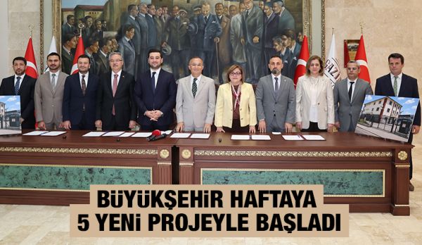 BÜYÜKŞEHİR HAFTAYA 5 YENİ PROJEYLE BAŞLADI