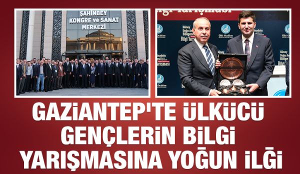 Gaziantep’te Ülkücü Gençlerin Bilgi Yarışmasına Yoğun İlği